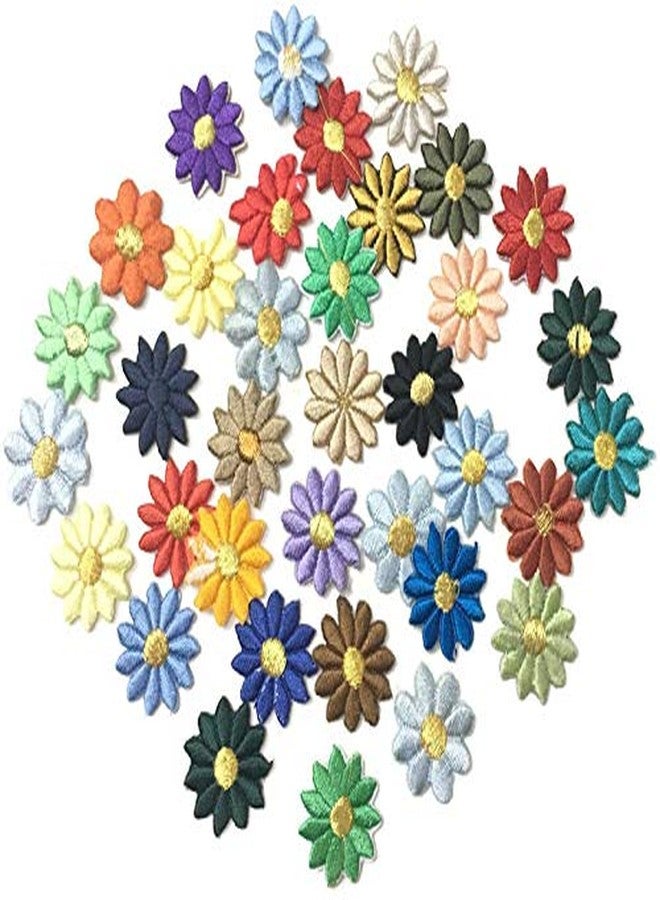 DaSync SYNC Flower Embroidery Patches,Patch for Saree Decoration,Clothes,Blouse,Dresses,Dupatta,Choli,chunni,Suits,Decoration,Craft,Pack of 50 Pieces,sew or Paste on Clothes,Fabric,Beading Applique DIY - Image 2